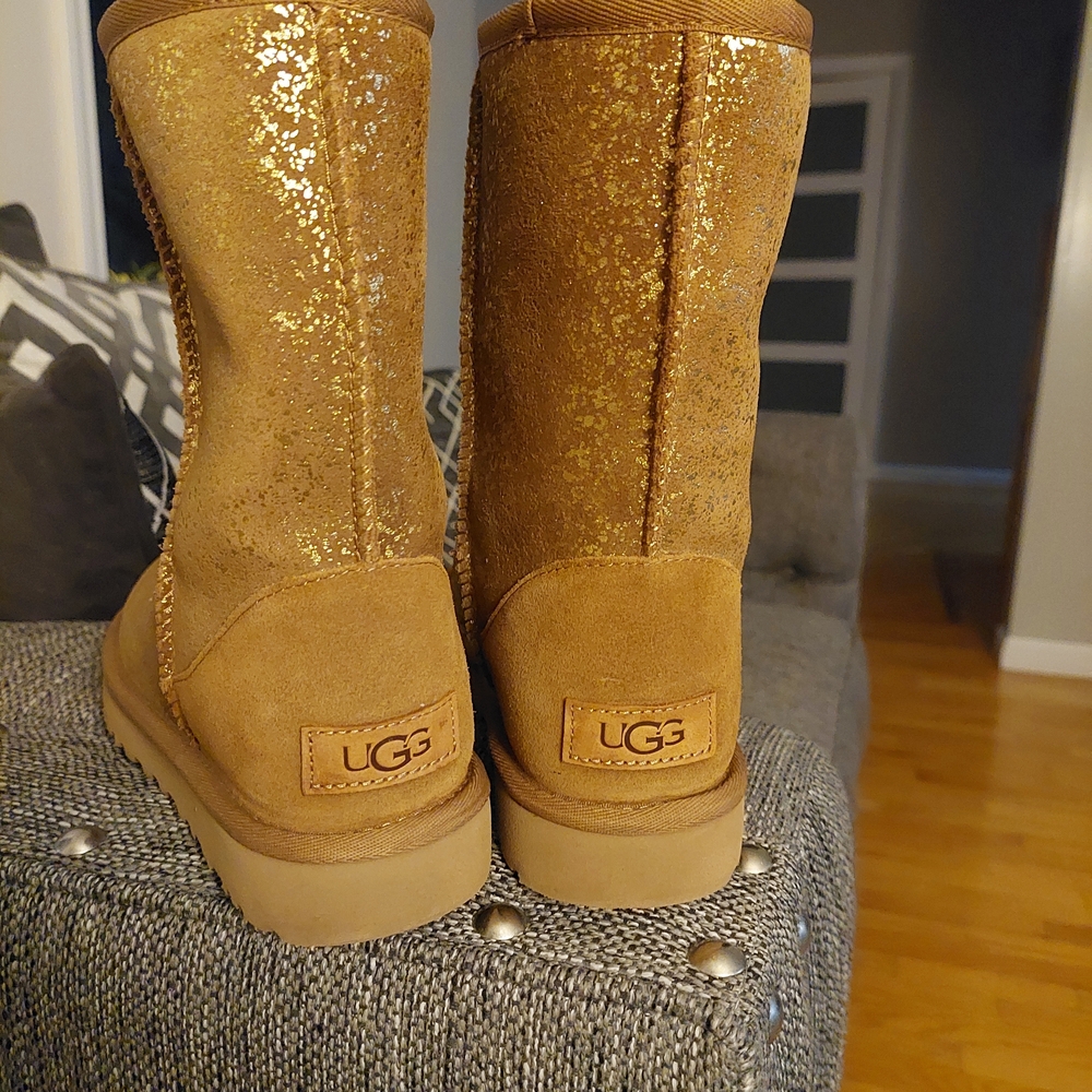 UGG Gold Sequin Boots